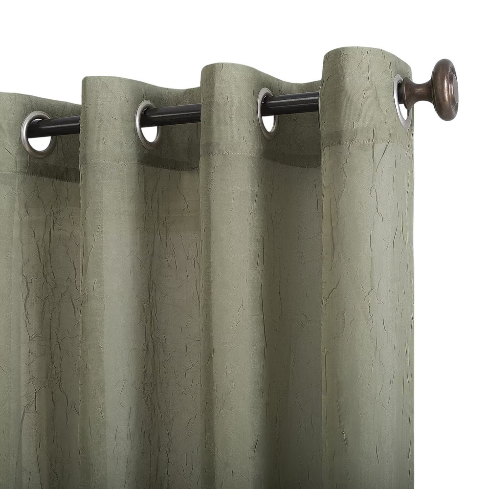 No 918 Erica 51"W x 63"L Willow Grommet Top Sheer Single Curtain Panel